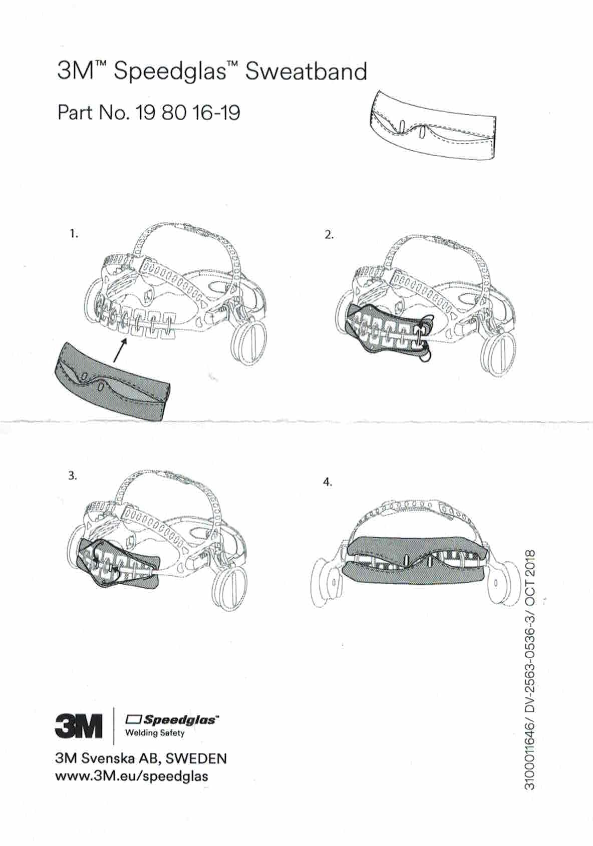 3M™ G5-01/9100/9100 Air/9100 FX, spugna 198016 per maschere e visiere di protezione