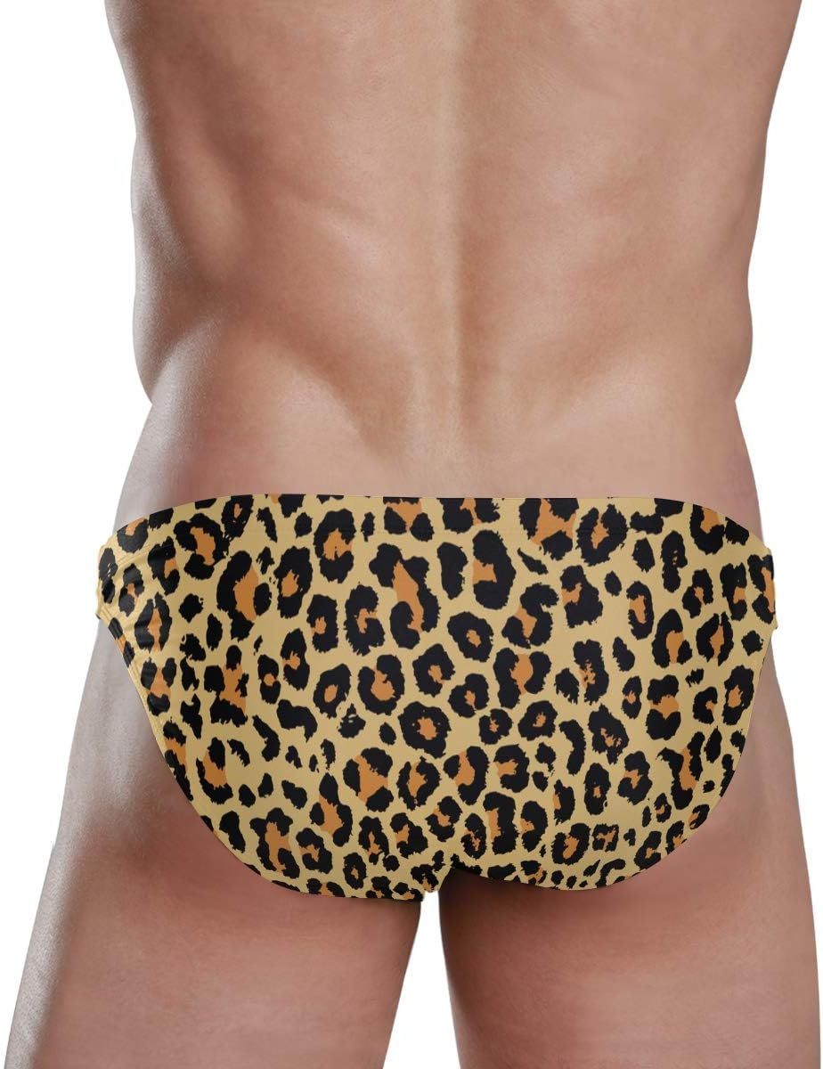 Chic Houses Men's Sexy Bikini Leopard Swimsuit Swimwear Quick Dry Print Briefs XXL 2031388 - Image 4