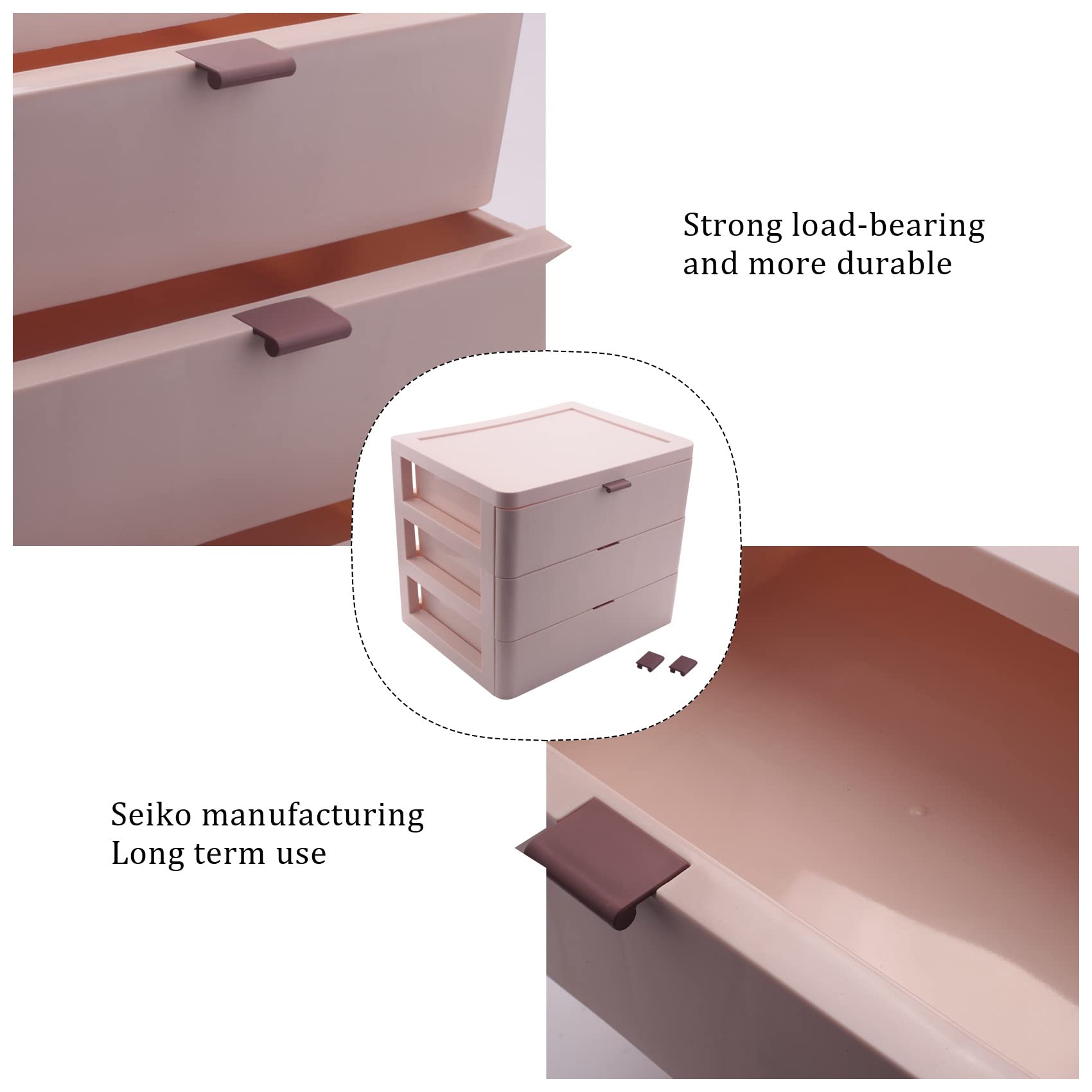 Organizer da scrivania per Ufficio a 3 Livelli, cassetto, Accessori da Bagno, Scatola portaoggetti per Cosmetici, Trucchi, Gioielli