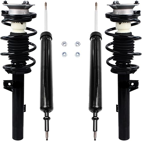 Detroit Axle - Amortiguadores para BMW 328i 325i 128i 135i 335i 330i 335d 335is (sin Sport Susp.) 2 puntales delanteros completos con muelle disponible en Yaxa Colombia