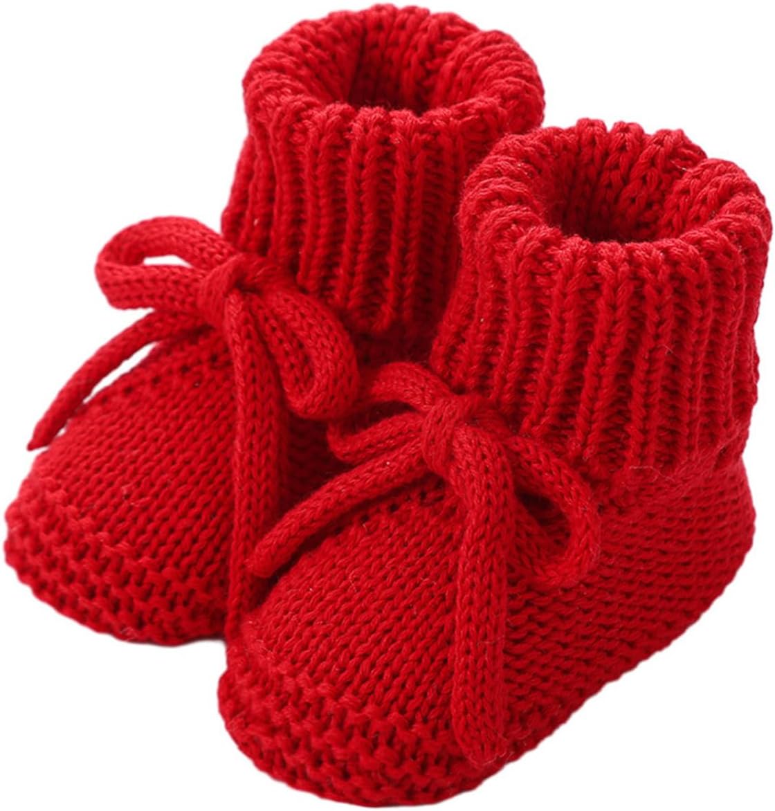 Infant Baby Boys Girls Knitted Booties Soft Sole First Walking Socks Winter Comfortable Warm Indoor Shoes 0-12M