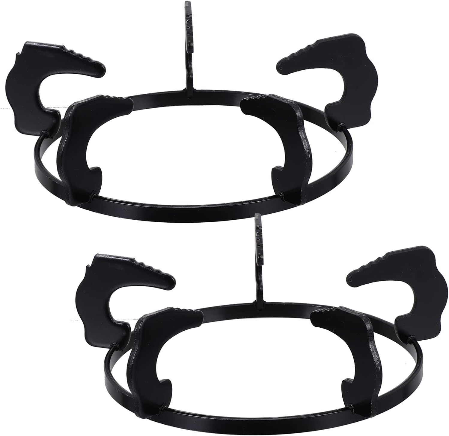 SOLUSTRE 2pcs Gas Stove Rack Non- Cast Iron Support for Wok Pan Household Stand for Steady Cooking Easy to Install Detach Replacement for Worn Stovetop Brackets