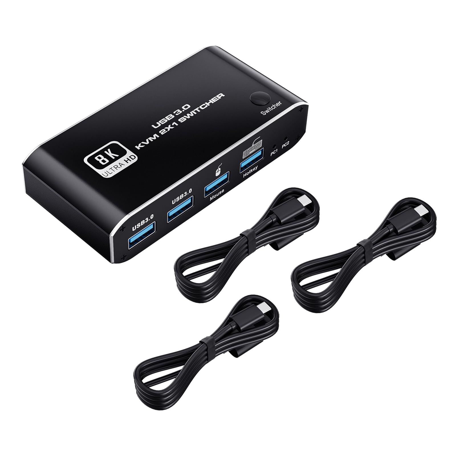 Amazon | HDMI KVMスイッチ、HDMI 2.1デュアルポートデュアルシェア Amazon | HDMI KVMスイッチ、HDMI 2.1デュアルポートデュアルシェア