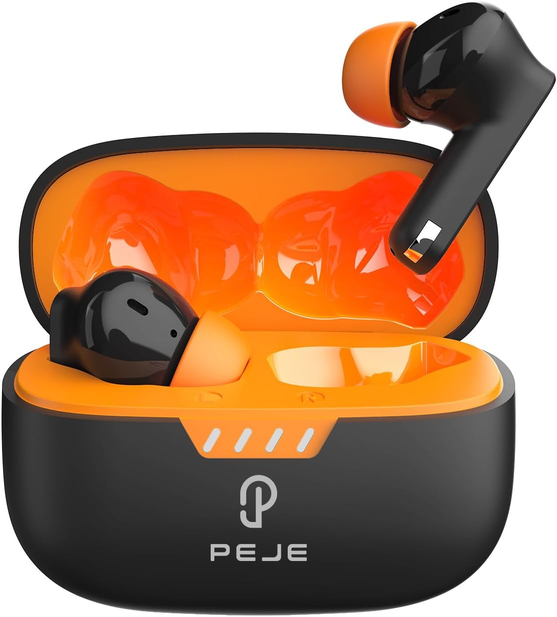 PEJE L08 Wireless Earbuds – Bluetooth 5.4, ANC, Powerful Bass, 7H Playtime, IPX4 Sweatproof, Fast USB-C Charging, AI Clear Call with Dual Mic – True Wireless For Gym/Music/Calls.(Black)