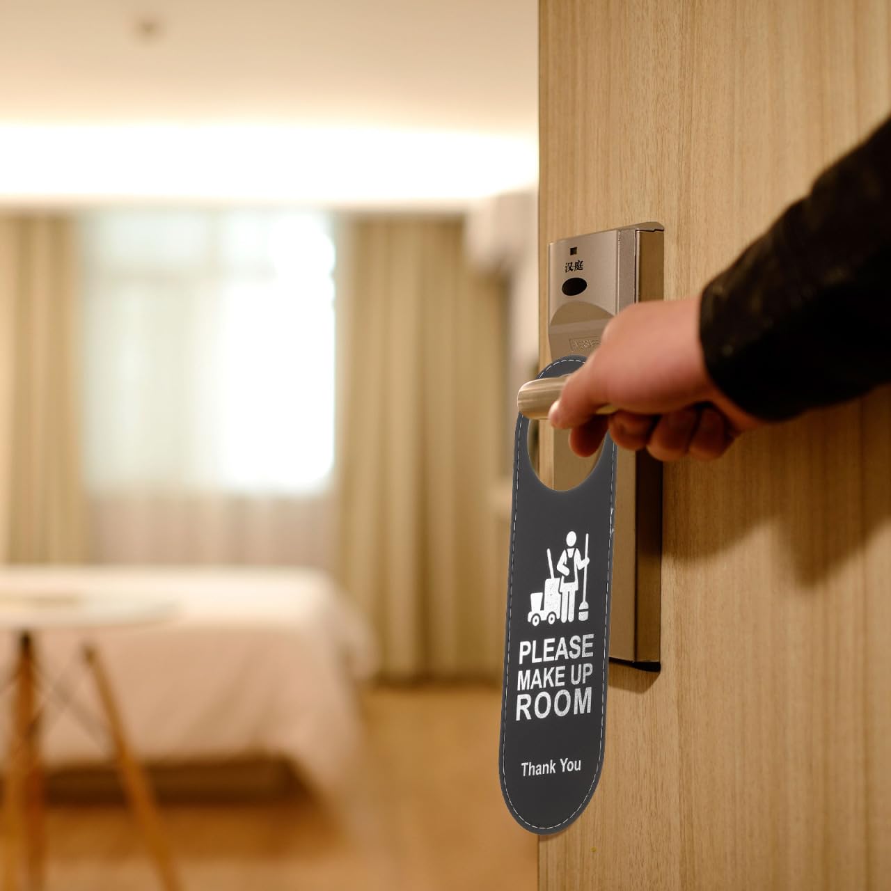STOBOK Panneau Ne Pas Déranger Hôtel Double Face 9.45X3.15X1.18 Pouces Signe Porte Suspendu Pour Hôtel Bar Café Facile À Accrocher Ensemble De 20