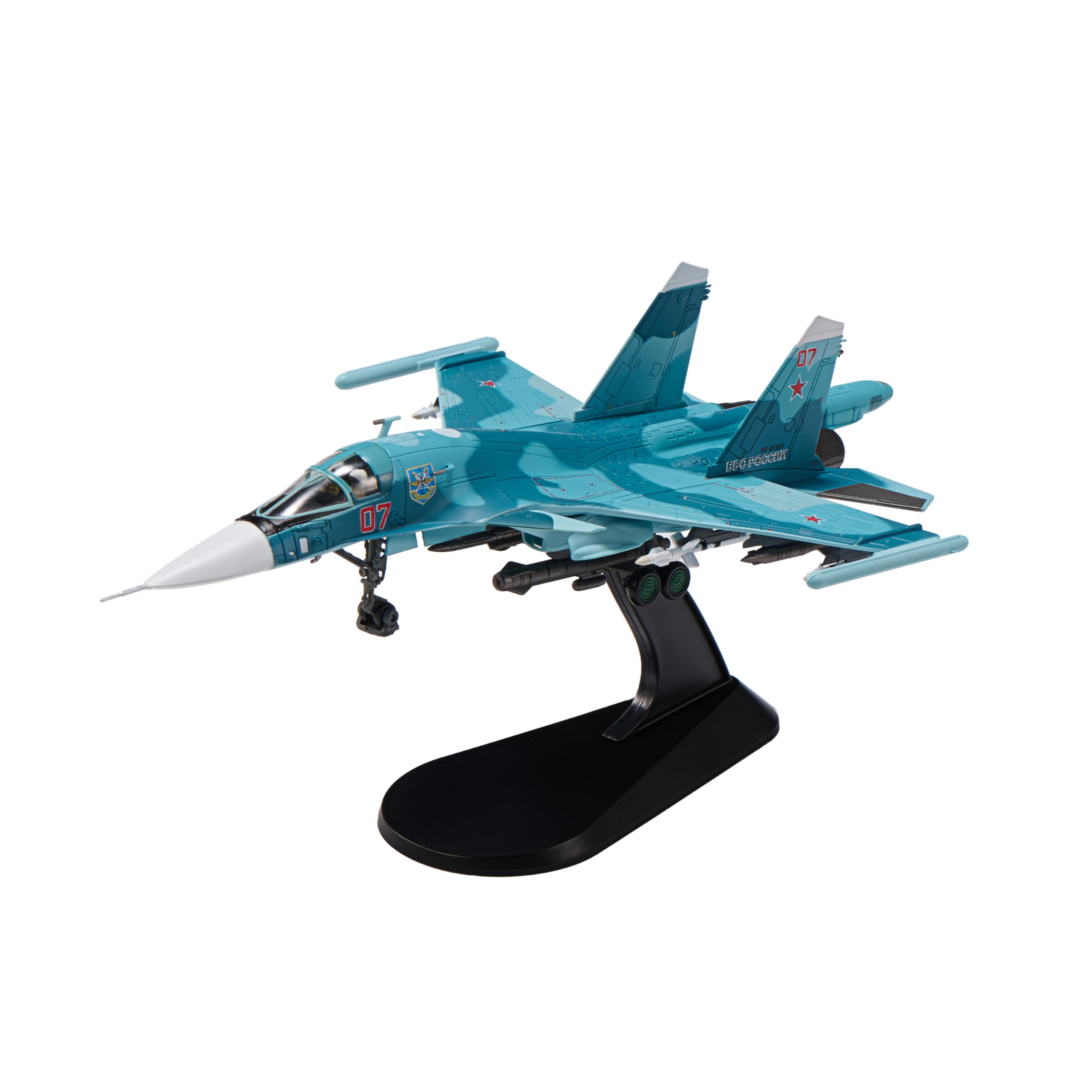Amazon.co.jp: Udnorbay Su 34 フルバック戦闘機モデル 1/100 合金