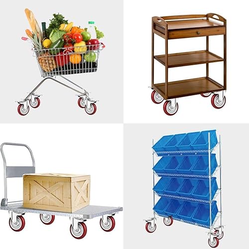 Miniatura 5 de Ruedas giratorias PRITEK RED