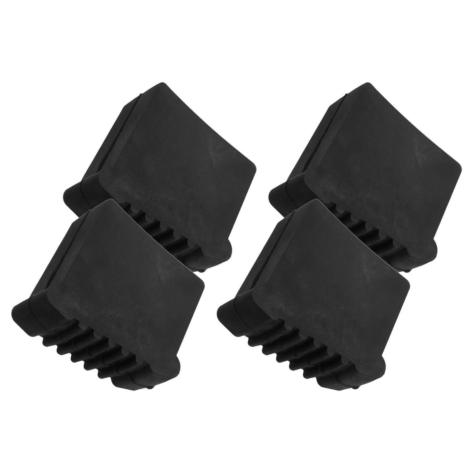 Embouts antidérapants pour pieds d'échelle Healvian, patins en caoutchouc noir 30x70 mm