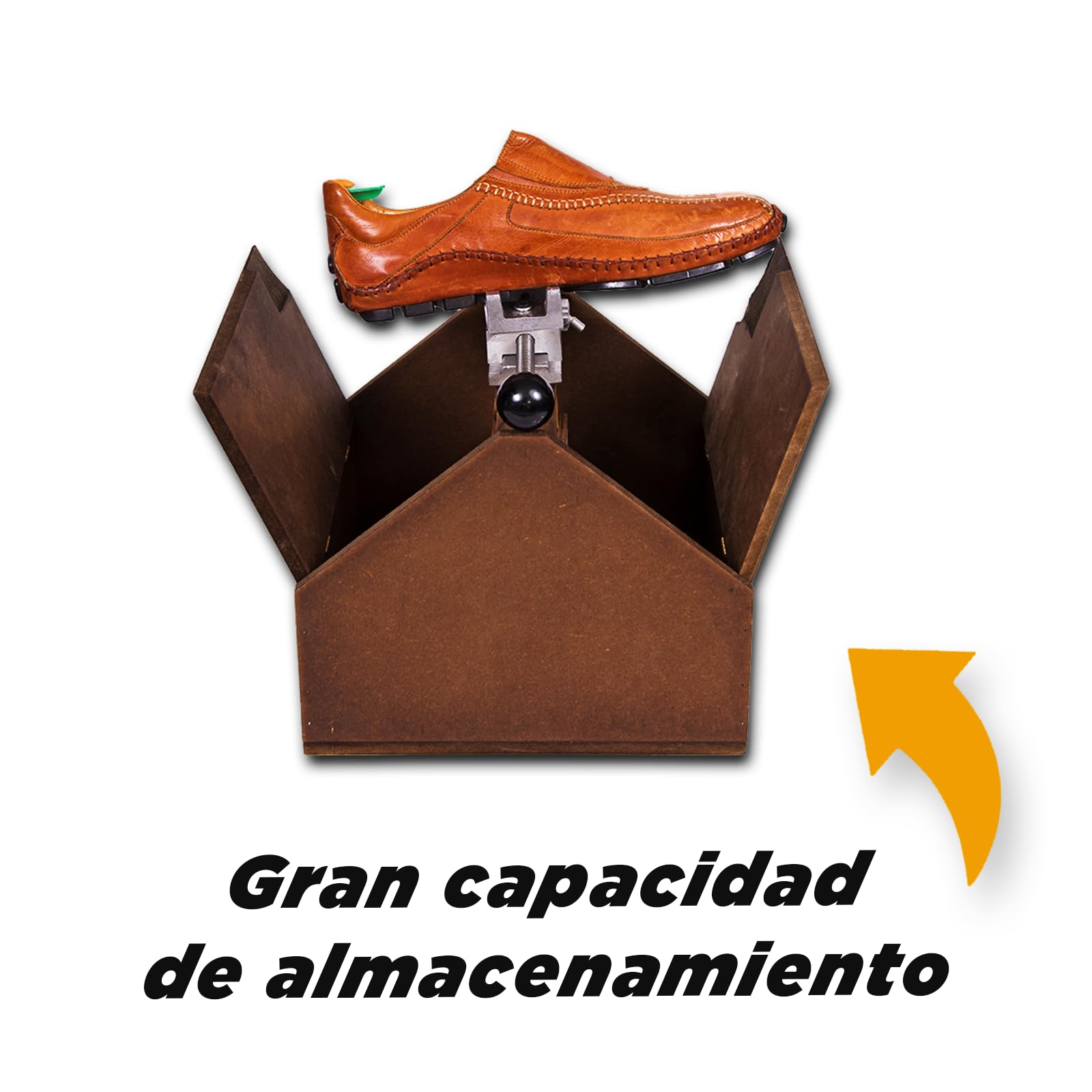 ORIGINAL BOX, Limpieza de Zapatillas, Limpia Zapatos, Kit Limpieza Zapatillas, Incluye Garra Metálica de Sujección 360° Hormas Hombre Hormas Mujer Pastillas Cepillo Bayeta Cremas