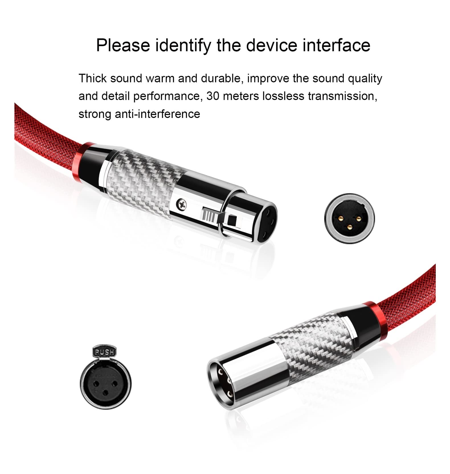 RITMI HIFI Pure Sliver 2XLR kabel 3-pinowy XLR wtyczka wzmacniacz odtwarzacz CD DVD Interconnect kabel audio (kolor: czysty srebrny xlr, długość: 5 m)