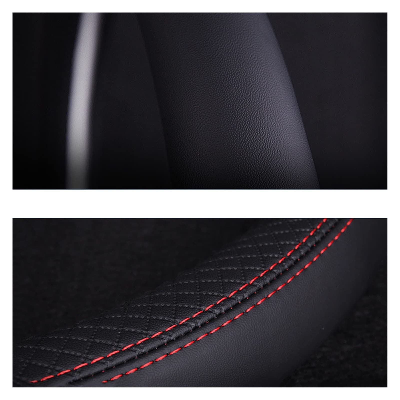 Coprivolante per auto in pelle ultra-fine fai-da-te, antigraffio, antiurto, impugnatura per volante automatico, morbida e confortevole  34