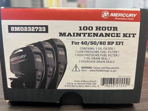 Mercury Marine 8M0232733 Maintenance Kit 100 hr for 40/50/60 HP EFI