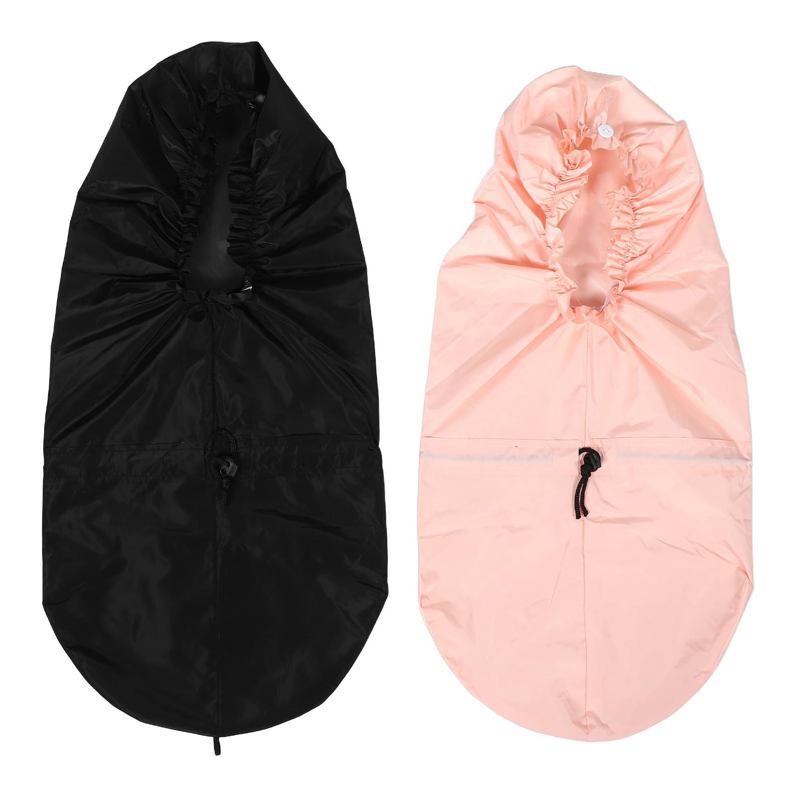 2 gorros de ducha reutilizables, gorros ajustables para cabello