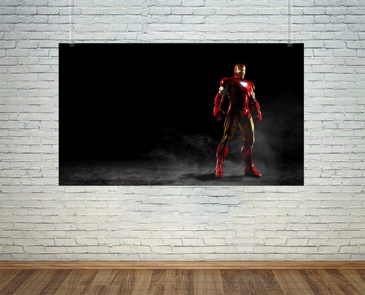 Gadgets Wrap Amazing Iron Man Vinyl for Walls Poster (60 cm X 5 cm, Multicolor)