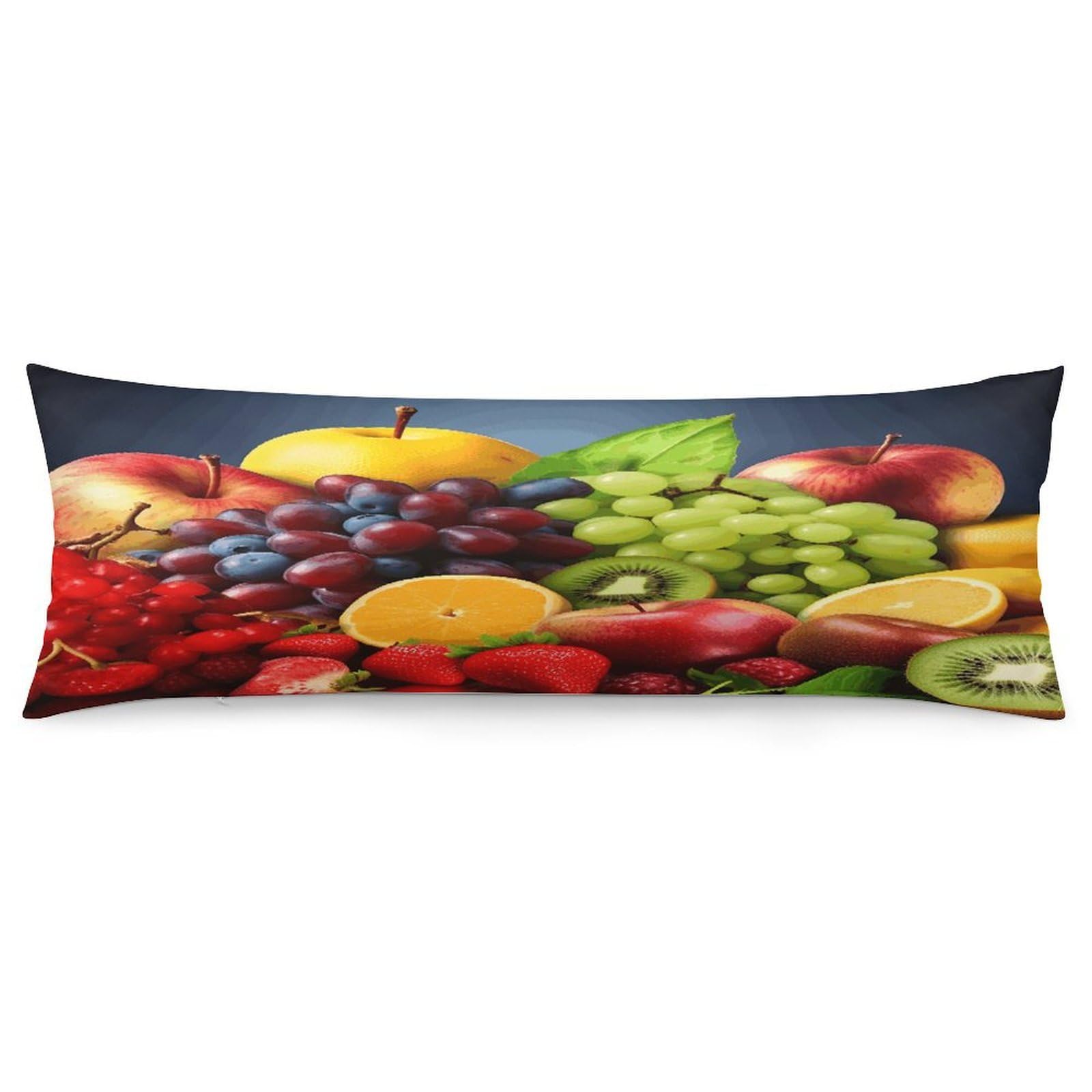 Fruits Pillow Cover with Zipper Pillow Case Super Soft and Cozy Body Pillowcase 19 X 53 Inches Luxury Long Pillowcase for Couch Sofa Chair Bed Home Decor Pillows Cover