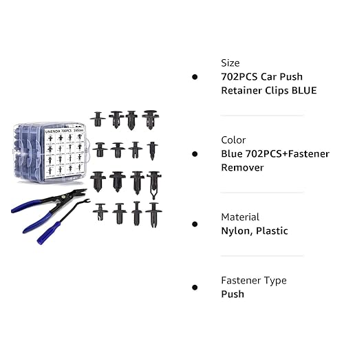 Miniatura 9 de UNENDA - Pines sujetadores de plástico para automóvil