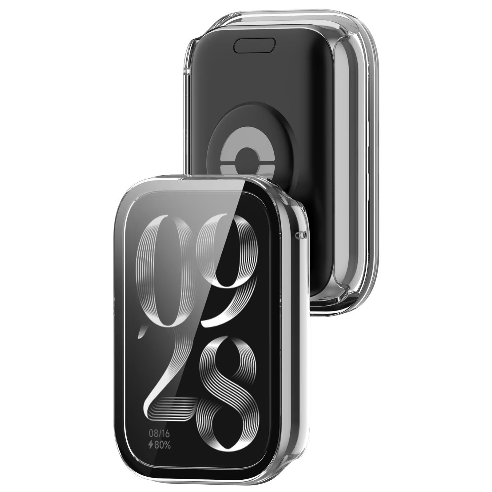 Coque De Protection Pailletée Pour Xiaomi Smart Band 10 / Band 9 - Polycarbonate Rigide, Couleur Or Rose - 7