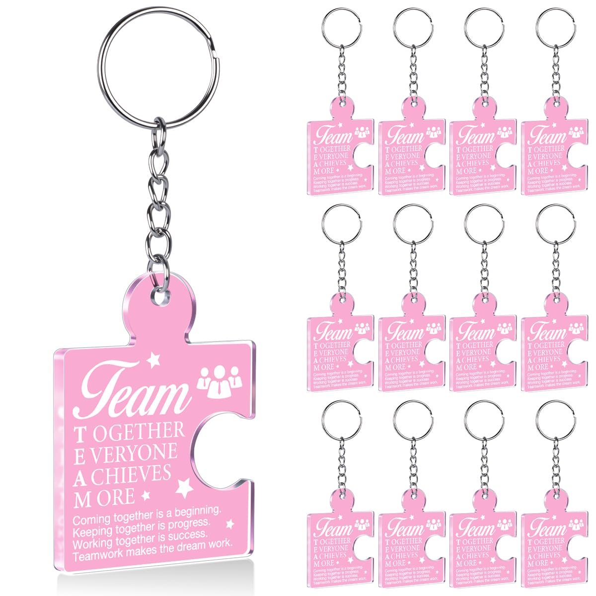 Team Appreciation Gifts Bulk Thank You Keychains for Coworkers