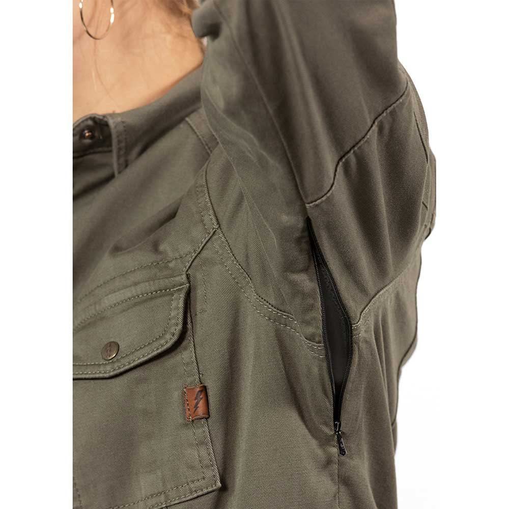 John Doe Koszula Kobiety Motoshirt Women Olive