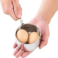 Vista 9 de Cooks Standard Juego de ollas calentadoras de mantequilla de acero inoxidable, 0.15/0.29/0.46/0.68 cuartos de galón, sartenes pequeñas revestidas