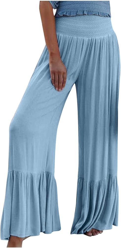 あ様　LE'RURE Frilled highwaist wide pants LE'RURE Frilled highwaist wide pants