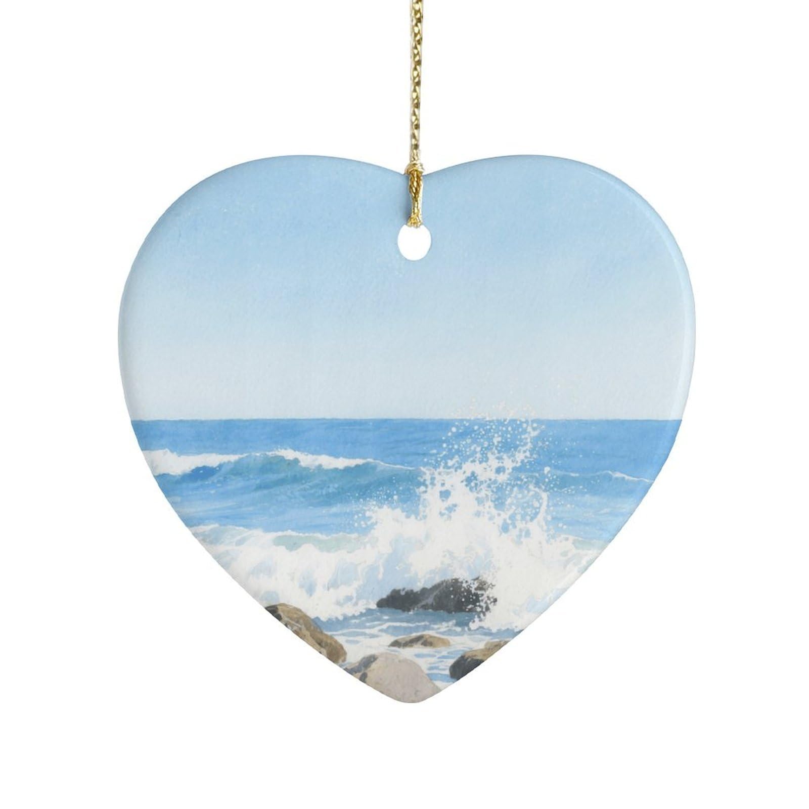 Fekiloot Style Glacier Cracks Ceramic Ornament Home Decor Keepsake
