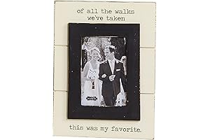 Of All The Walks Wedding Picture Frame, 5x7; A Mud Pie Exclusive