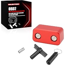 OBD2 Port Anti-Theft Lock OBD Port Immobilizer Protector Prevent Key Cloning and Unauthorized Access, Compatible with Car, SUV, Truck Red