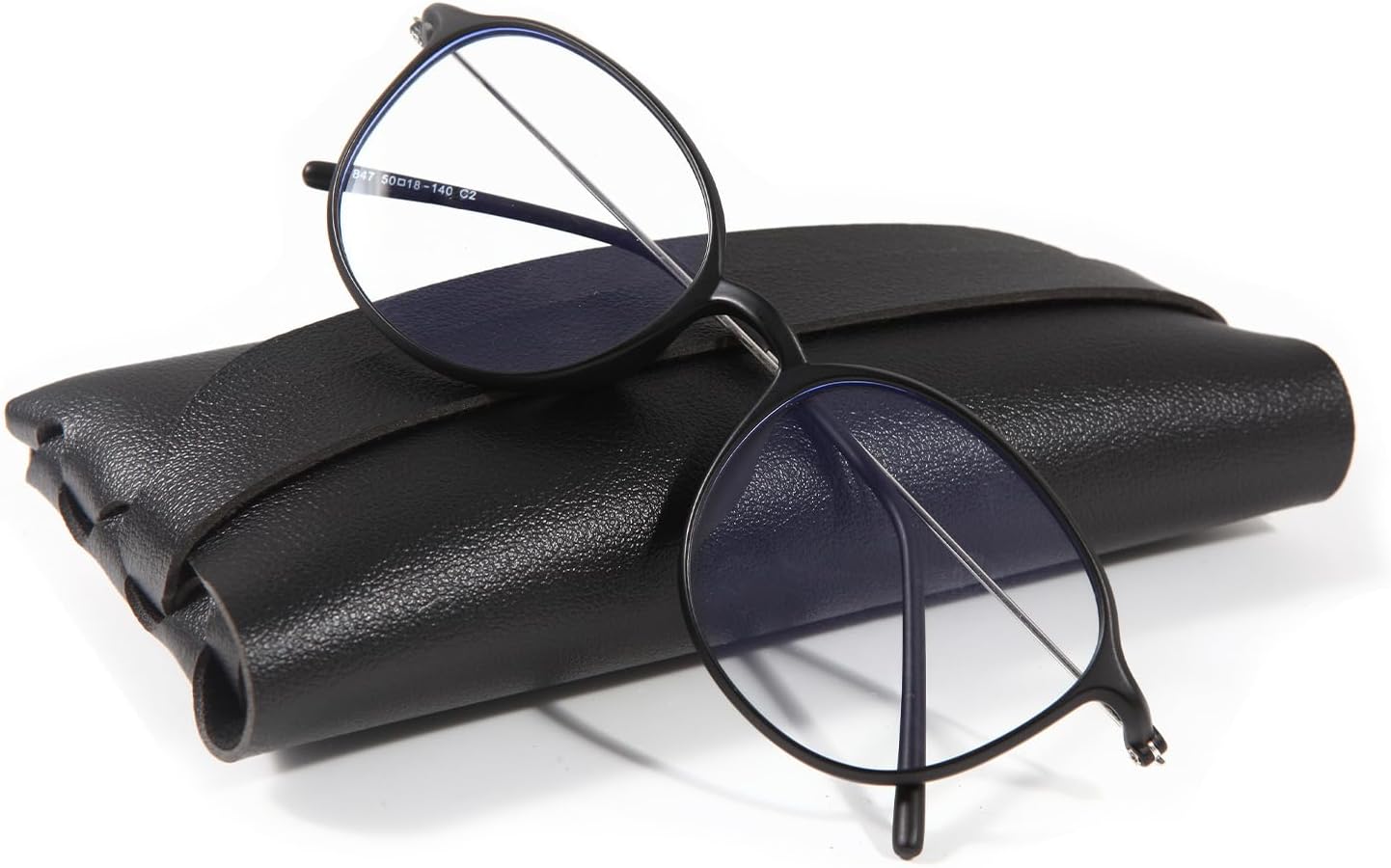 Blue Light Glasses for Women Round, Blue Light Blocking Glasses for Computer, TV, Phone Use, Anti-Eyestrain