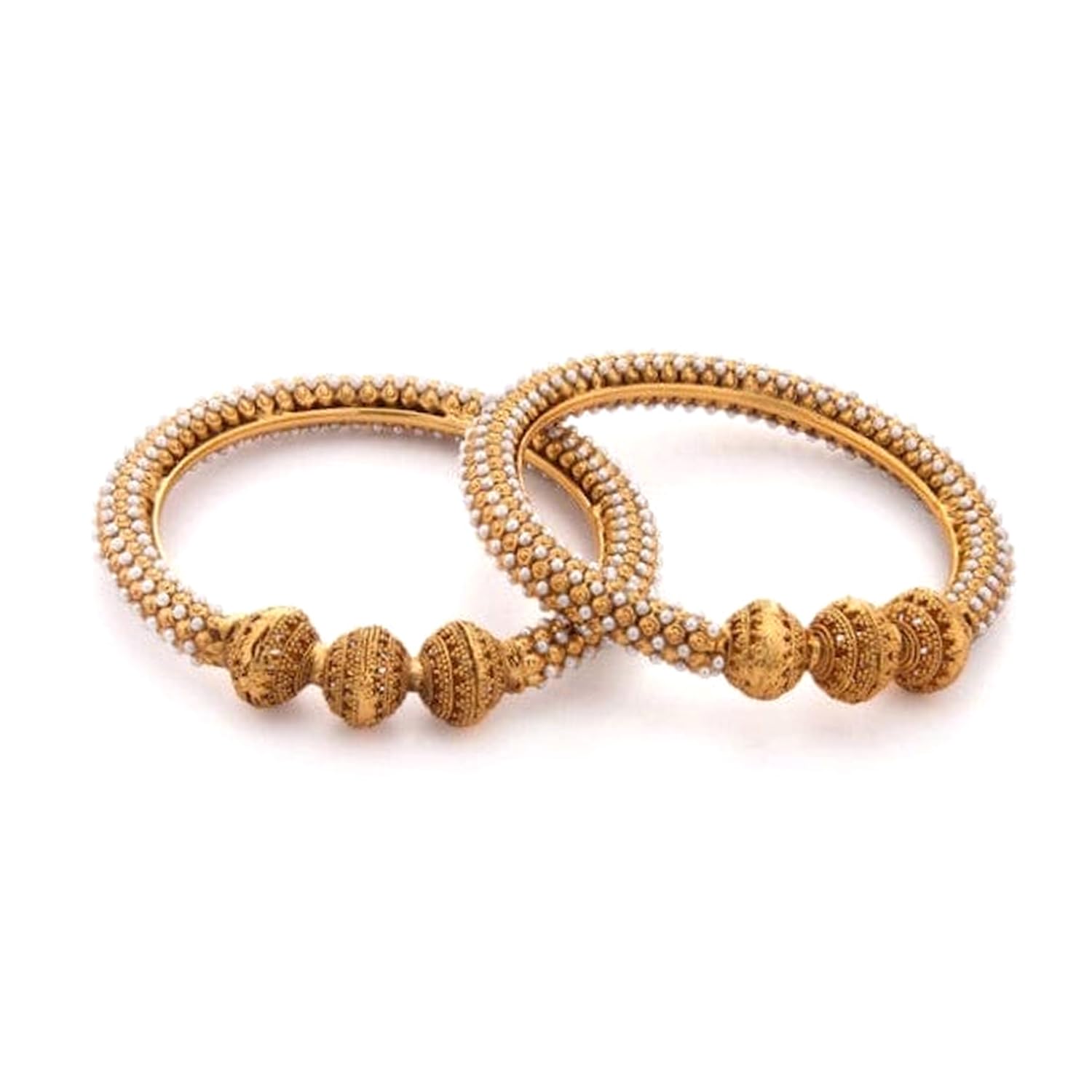 See full amazon price history chart for Rubans Set Of 2 Gold-Plated White Pearls-Studded Handcrafted Bangles Rubans Set Of 2 Gold-Plated White Pearls-Studded Handcrafted Bangles (B0D6KMMN5X) Amazon Price History, Amazon Price Tracker