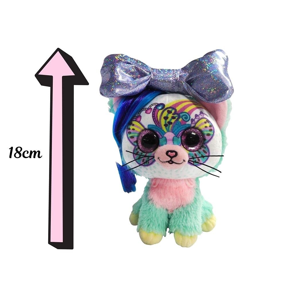 Little Bow Pets Rainbow Plüsch-Überraschung – Süße 18 Cm Plüschtiere Mit Glitzeraugen & Schleifen-Überraschung