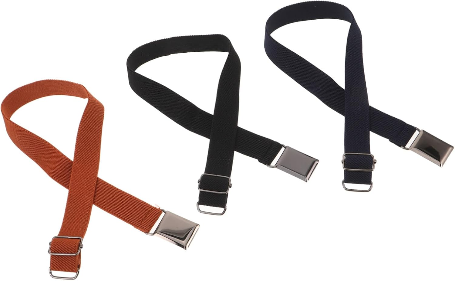 ARTIBETTER 3pcs Adjustable Belt for Boys with Elastic Nylon Strap and Alloy Buckle, Stretch Waistband Supports Growth and Encourages Self-dressing for Outdoor Play and Events
