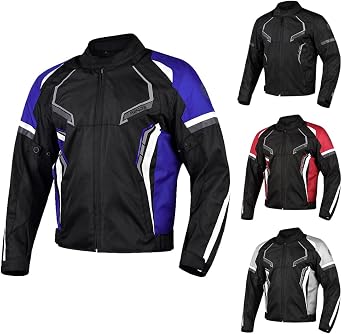Motorcycle Jacket for Men & Women All Season Hi Viz Armored Safe Riding Enduro Dual Sport Motorbike Adventure Touring Jacket