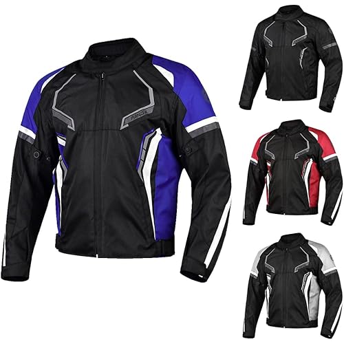 Motorcycle Jacket for Men & Women All Season Hi Viz Armored Safe Riding Enduro Dual Sport Motorbike Adventure Touring Jacket