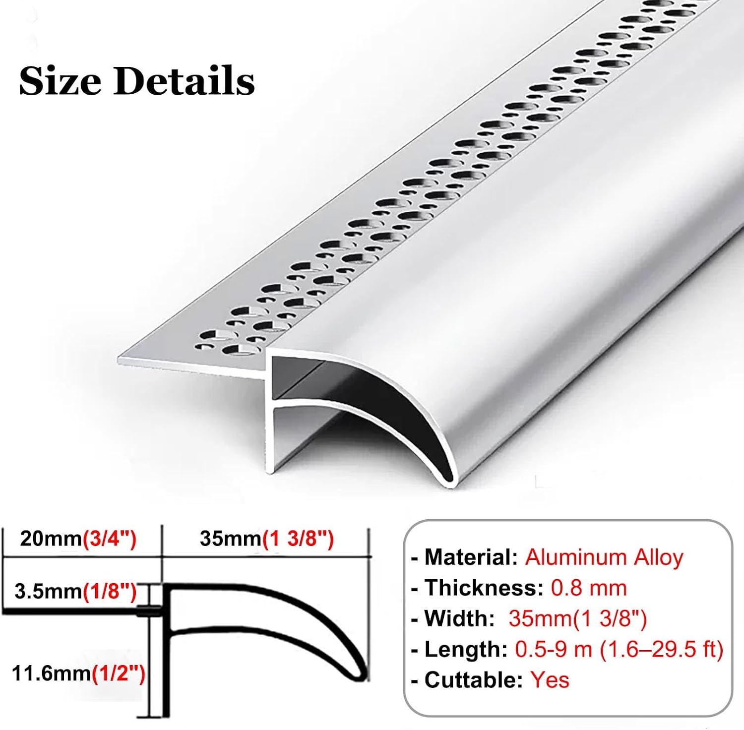Paintable Window Sill Drip Ed, 25.3ft Metal Rain Diverter, Thickened Roof Drip Cap for Moisture Protect, Ideal for Home Waterproofing and Exterior Renovat