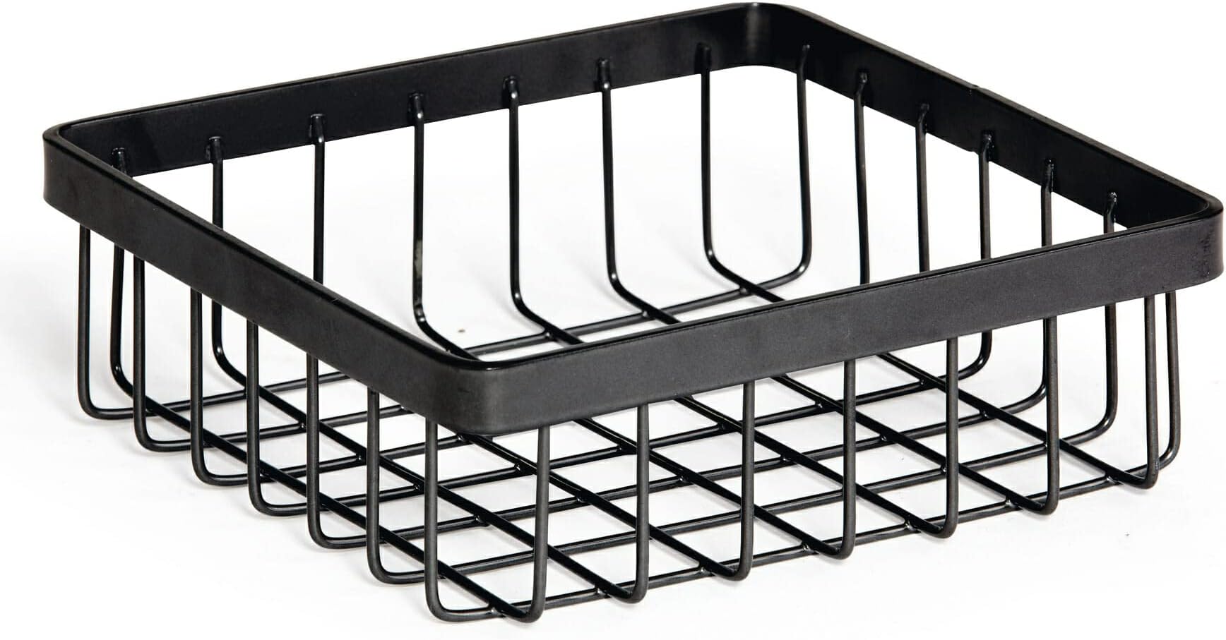 G.E.T. WB-662-MG Square Metal Storage Wire Basket for Pantry, Produce and More, 6" x 6" x 2"