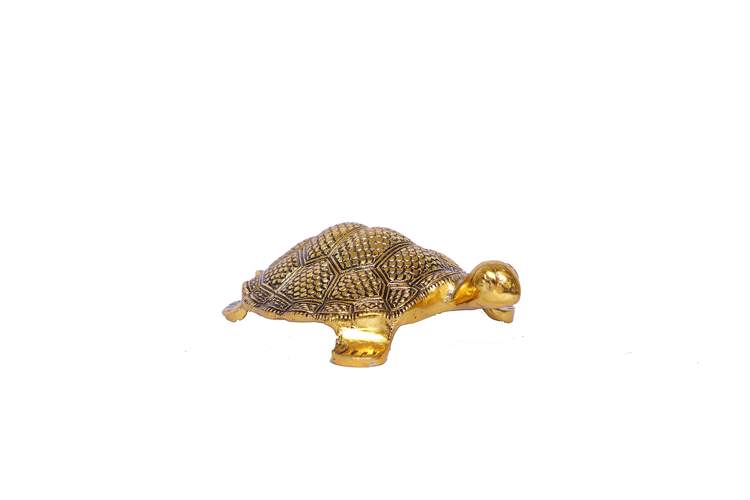 Prince Home Decor & Gifts Tortoise Big Antique Gold Plated in Metal - Image 4 thumbnail