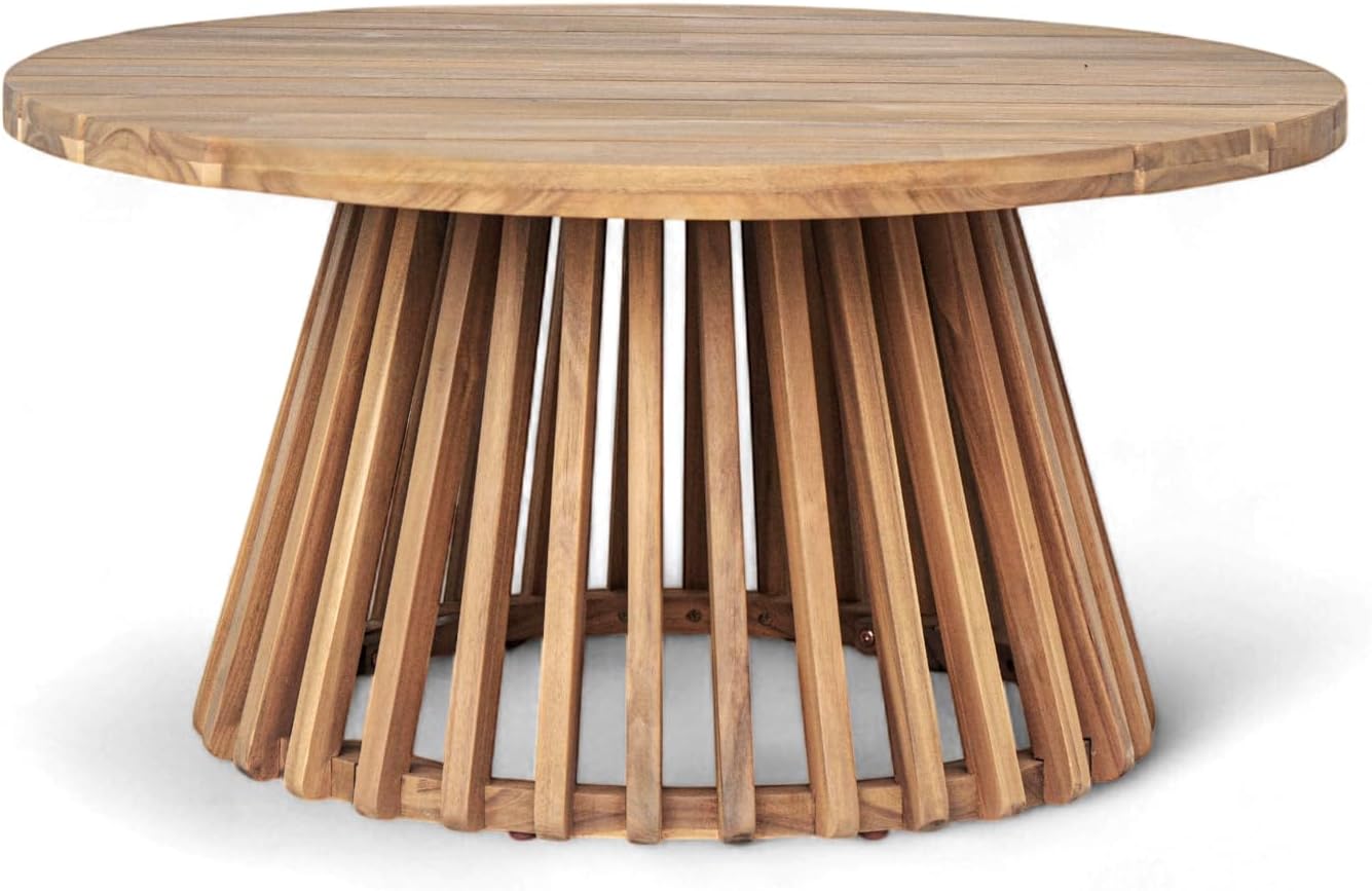 Acacia Wood Patio Coffee Table Acacia Wood Light Teak Courtyard Patio Durable Outdoor