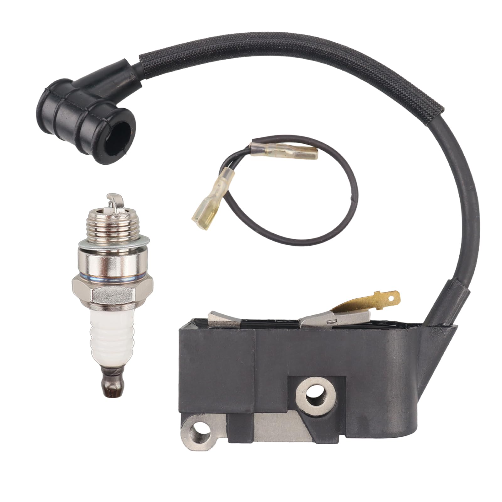 Ignition Coil with Spark Plug for 45cc 52cc 58cc 4500 5200 5800 Chainsaw