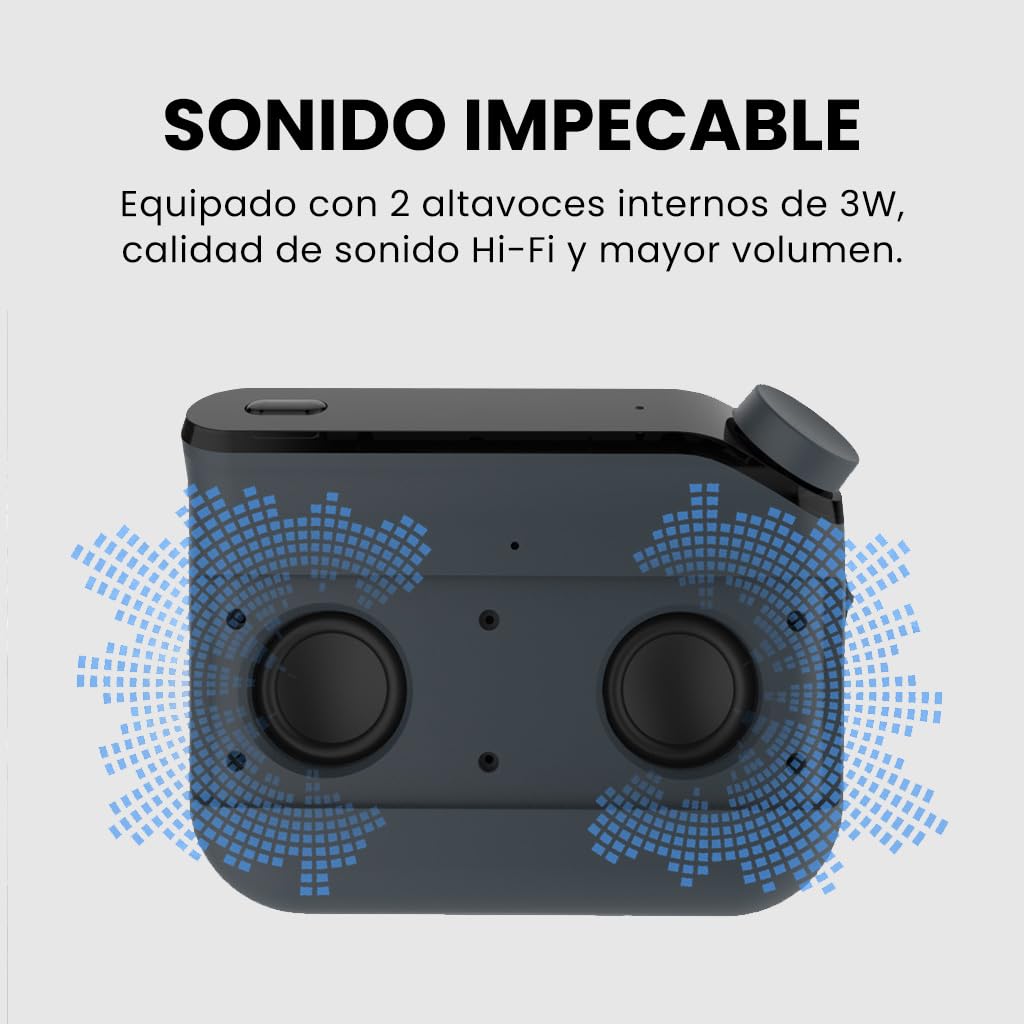 Avantree Roadtrip - Altavoz Bluetooth para Coche y Transmisor FM inalámbrico 2 en 1, con Altavoz Manos Libres de 6W, Micrófono Incorporado y Larga reproducción de 22 h