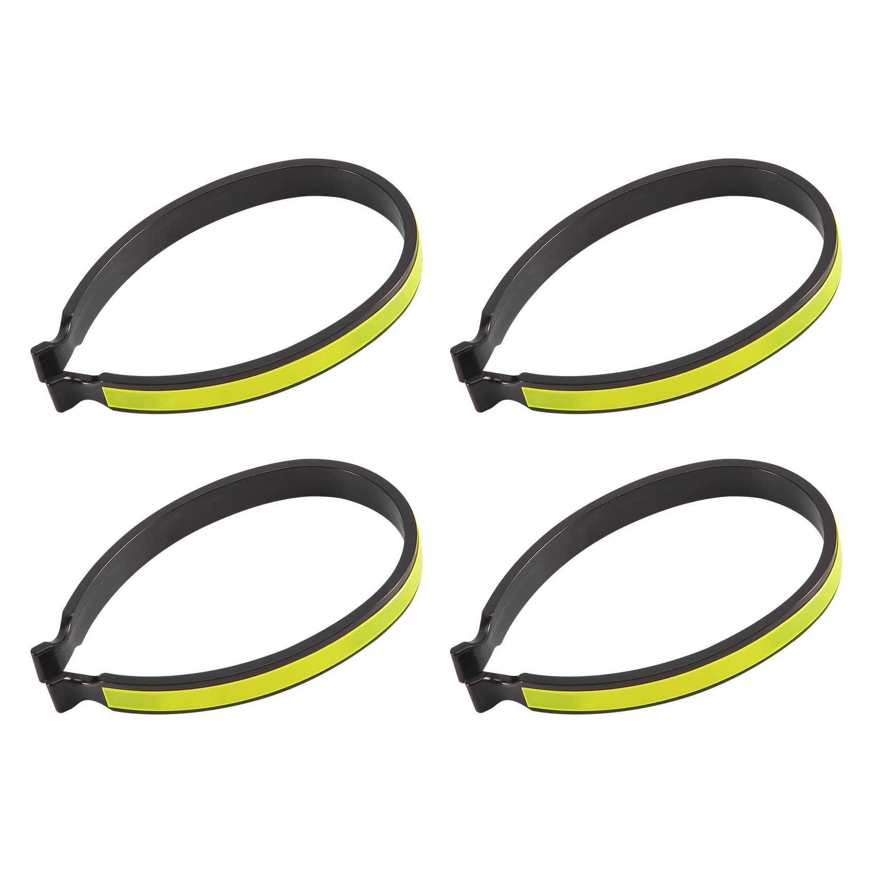 Lot De 2 Pinces à Pantalon Pour Vélo - Avec Bande Réfléchissante | Pour Femme, Maintien Sûr, Anti-dérapantes