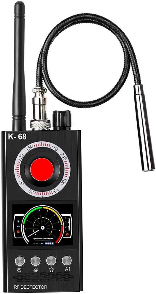 Anti Spy Detector & RF Detector & Wireless Bug Hidden Camera Detectors for GPS Tracking GSM Listening Device Finder,Camera Finder Signal Alarm