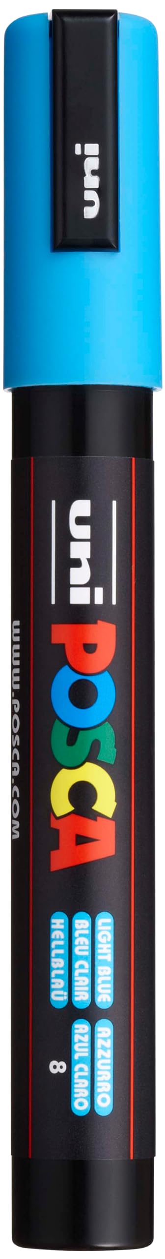 Faber Castell Uni-Ball POSCA PC-5M - Marcador (Black, Blue)