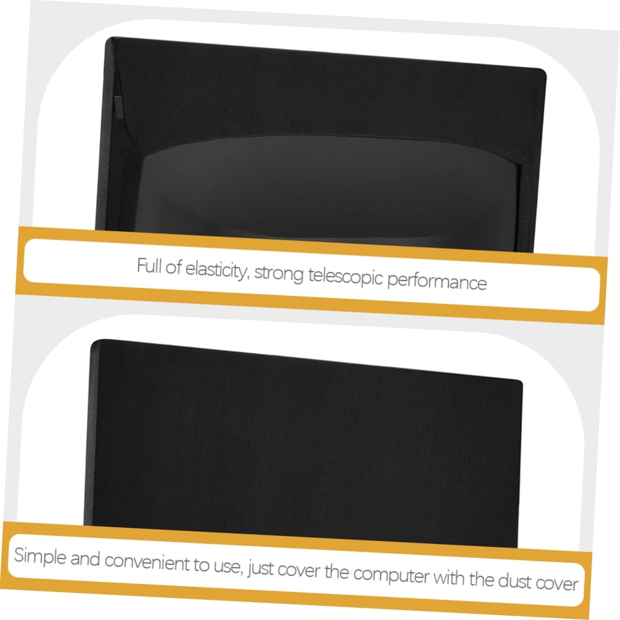 SEWACC Elastic Cotton Computer Monitor Dust Cover Protective Sleeve for Screens Lightweight Stretchy Dust Cover Durable Soft Fabric Protector for Desktop LCD LED Displays