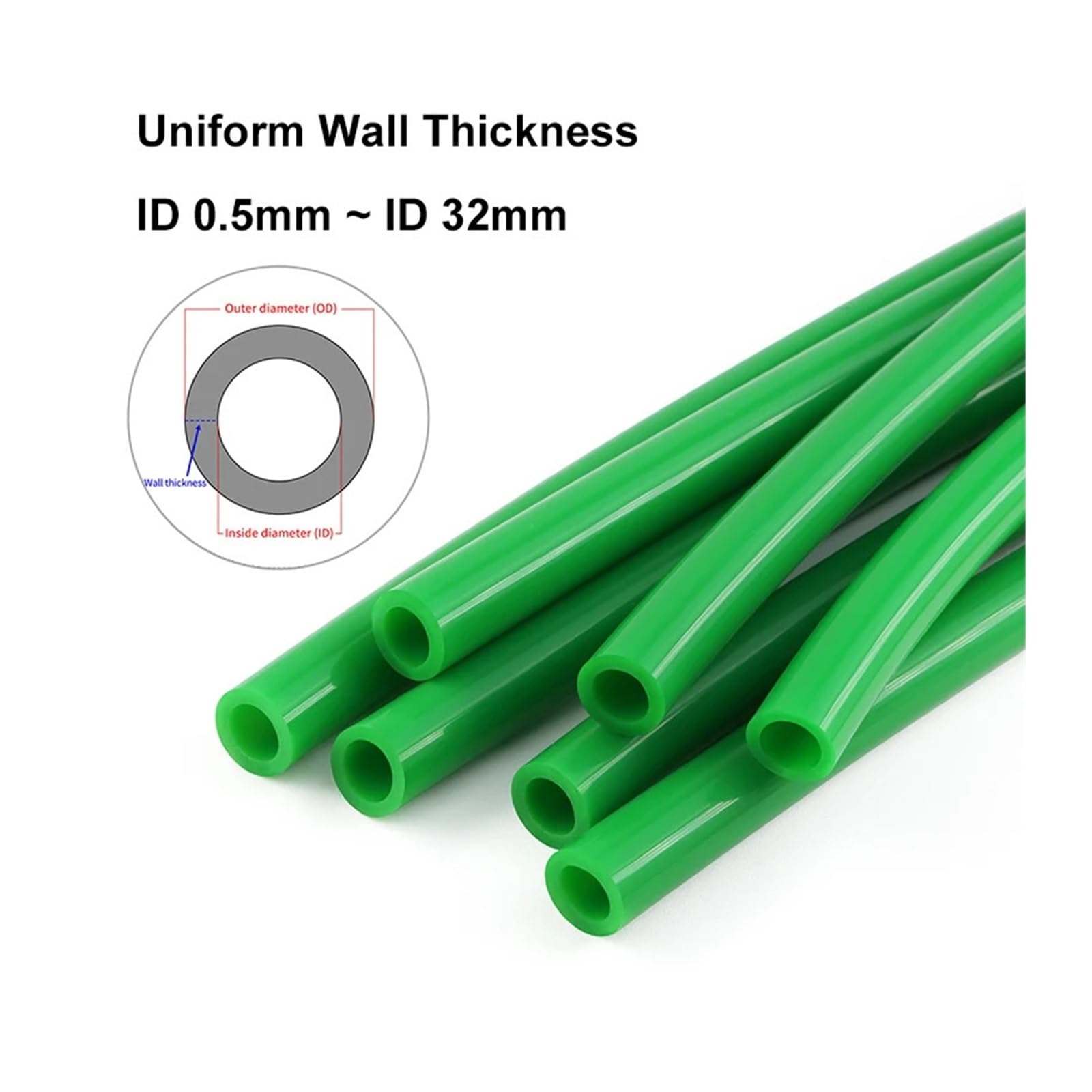 Tubo Flessibile Idraulico For Acqua Potabile Con Temperatura, ID 0,5 Mm ~ 32, Da 1 M - 10 In Silicone(2 METERS_ID 20MM X OD 24MM)