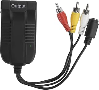 Acogedor Conversor HDMI, adaptador conversor AV S-Video para HDMI 1080p 60Hz/720p 60Hz HDMI de alta resolução, compatível com TV, VHS VCR, gravadores de DVD, suporta CVBS/S-Video