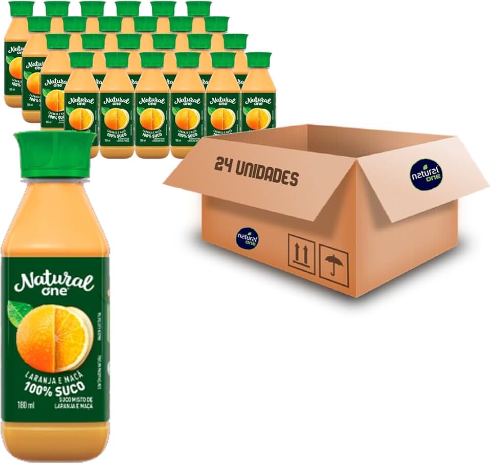 Suco Natural One Laranja e Maçã Ambiente 180ml (24 Unidades)