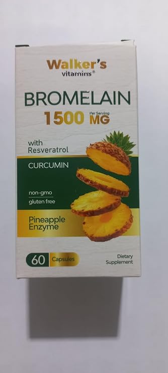 Walker's Vitamins Food Containing Bromelain, Chrome, Alpha Lipoic Acid, Green Tea, Berberine