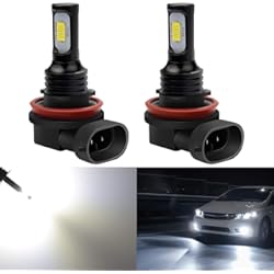 Luces Antiniebla Nissan Juke KATUR Bombillas de luz antiniebla LED H11 H8 H9 3570 Chipets Extremadamente Brillantes 2400 lúmenes Solo para luz Diurna DRL o Luces antiniebla, Blanco xenón (H11, H8, H9 H16 (Japón) Blanco)