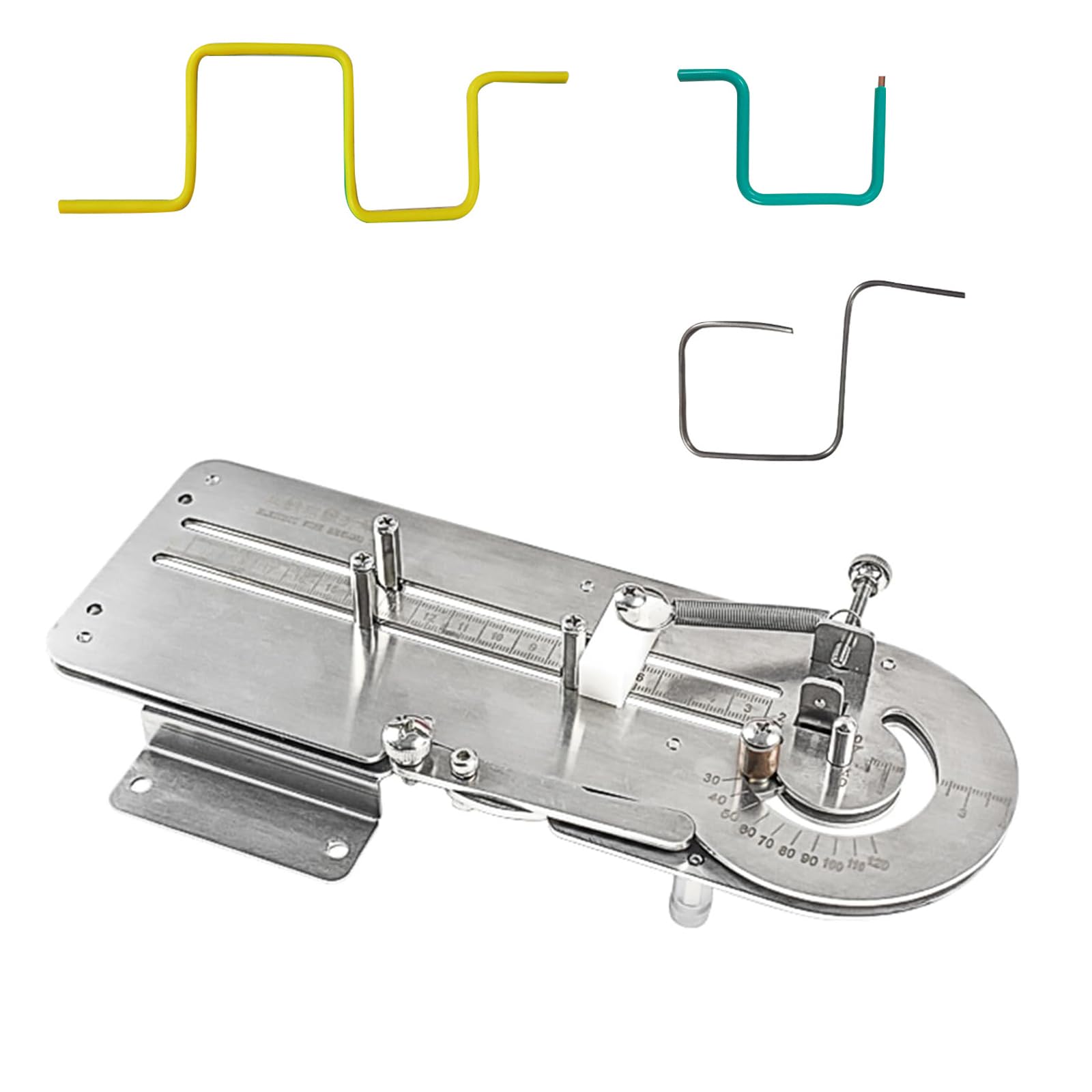 GYKOZY Portable Wire Bender Tool for Wire Cable Forming, Adjustable 30-120° Bending Angle, Suitable for 2.5-25mm and 10-50mm Square and Copper Wires